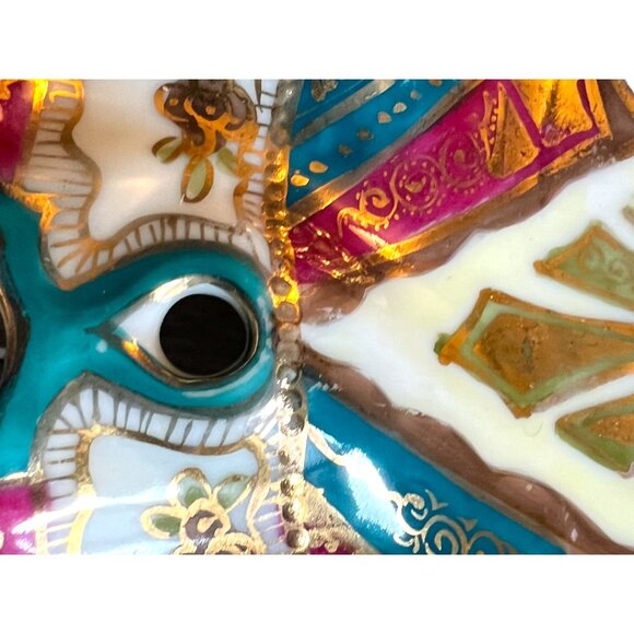 Antique Ornate Reticulated Decorative Handpainted Plate Dish 11" D Nippon? - Picture 6 of 8